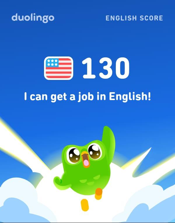 Duo Lingo Proof English